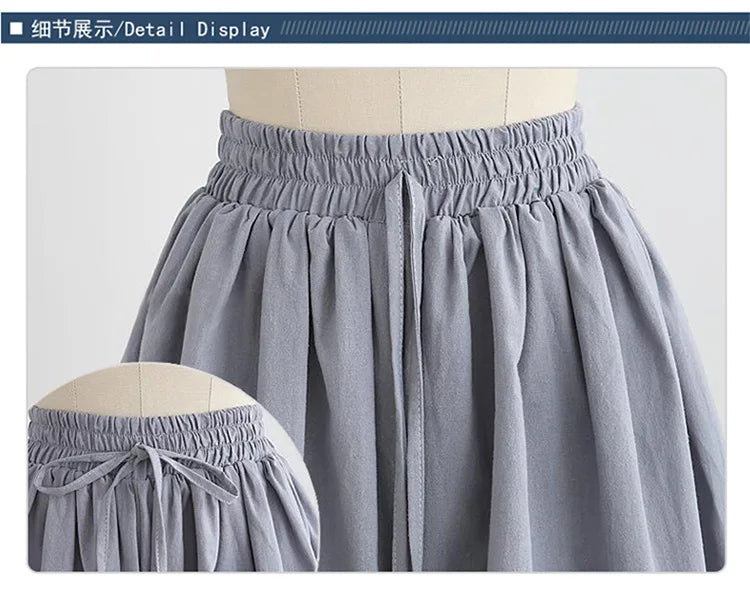 Summer Women Shorts High Waist Loose Chiffon Shorts Female Slacks Female Shorts
