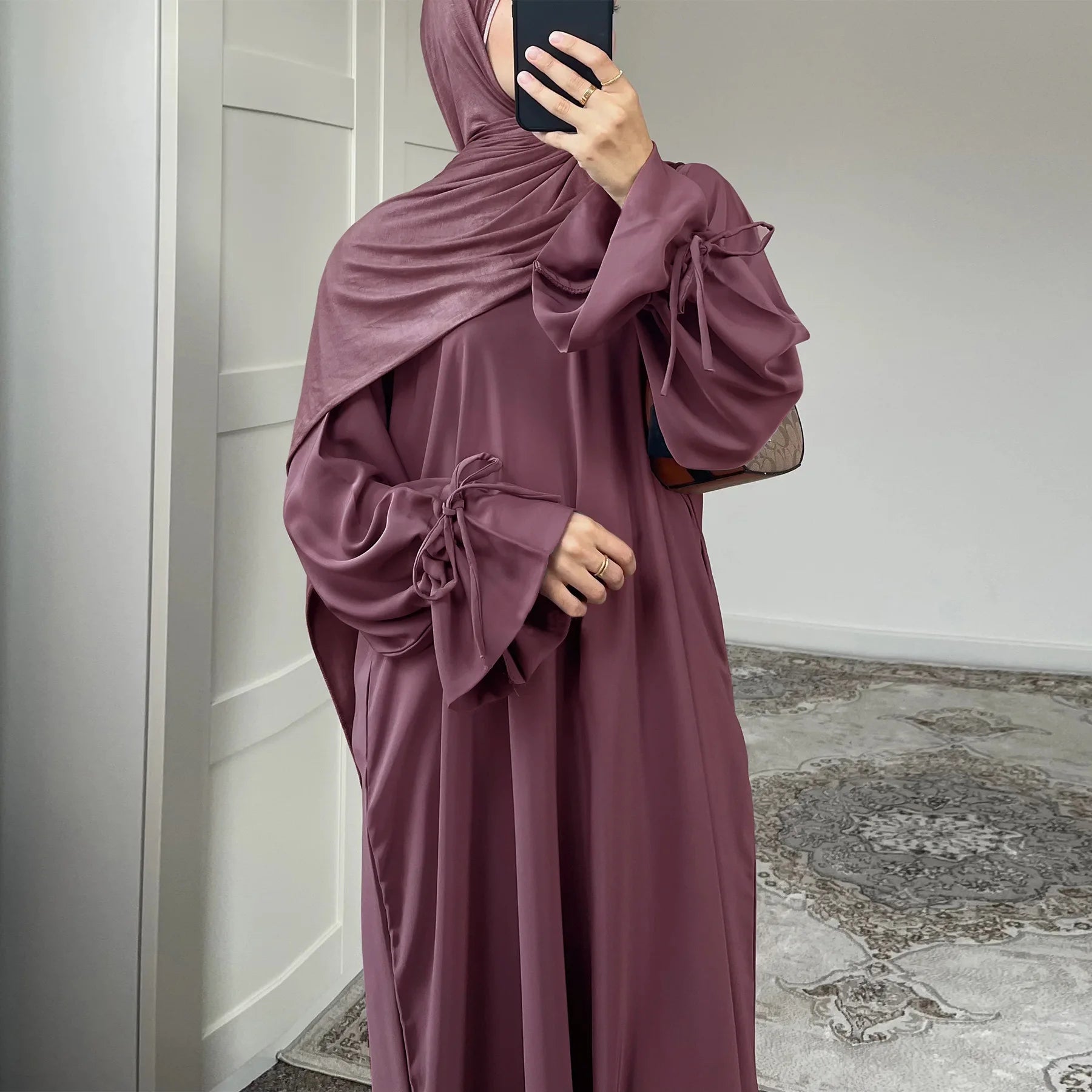 Ramadan Arabic Muslim Women Modest Dress Elegant Dubai Plain Abaya Islamic Church Clothing Fashion Loose Turkey Solid Robe