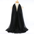 Women Pleated Hijab Headscarves For Women Chiffon Hijab Headband Scarf For Muslim Women Veil Hijab Georgette Crinkle Hijab Islam