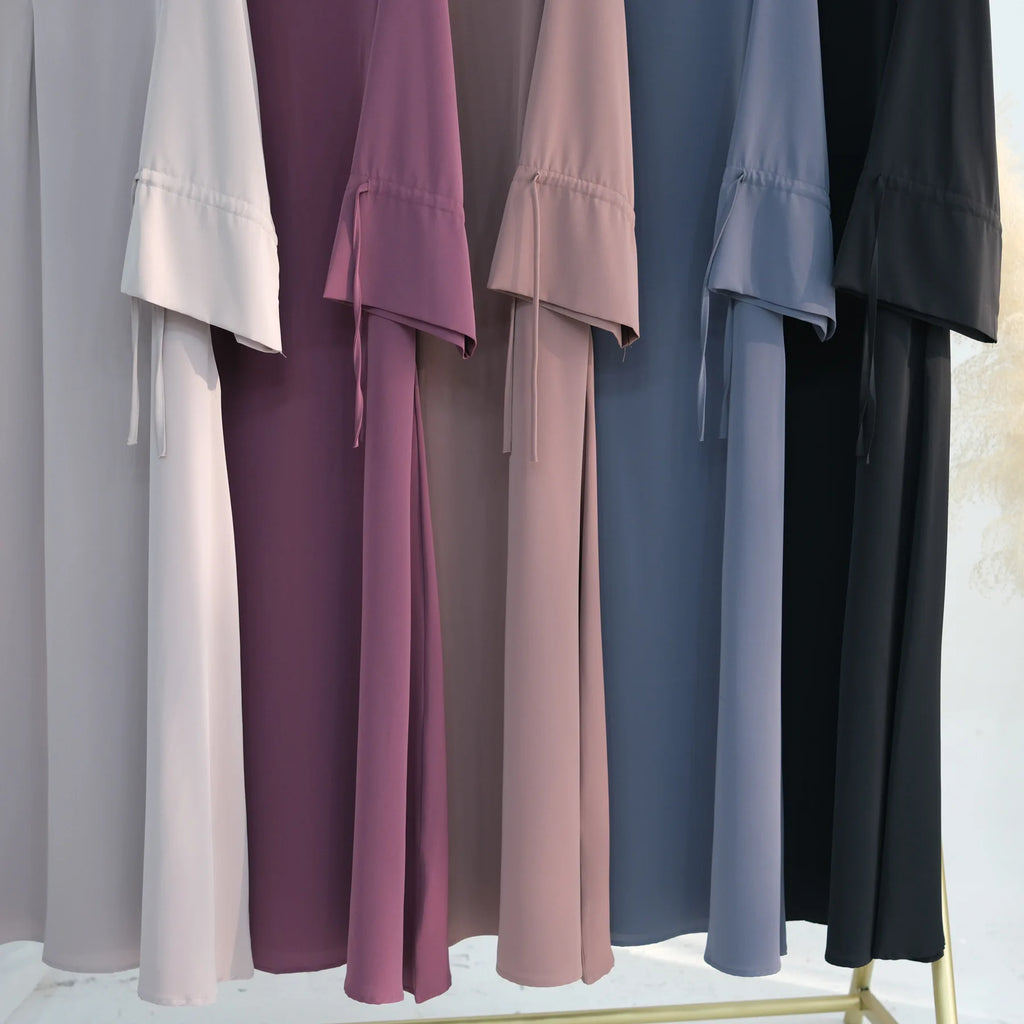 Ramadan Arabic Muslim Women Modest Dress Elegant Dubai Plain Abaya Islamic Church Clothing Fashion Loose Turkey Solid Robe