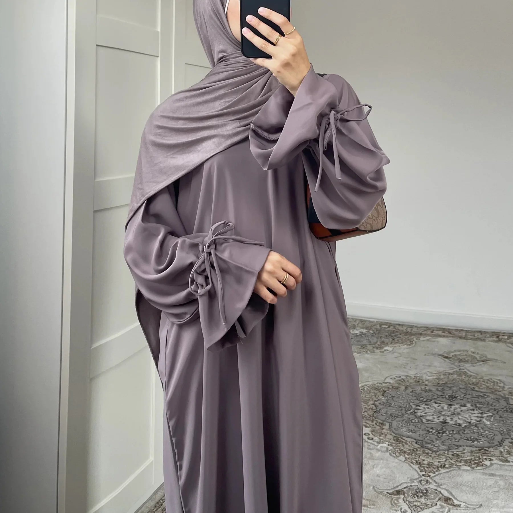 Ramadan Arabic Muslim Women Modest Dress Elegant Dubai Plain Abaya Islamic Church Clothing Fashion Loose Turkey Solid Robe